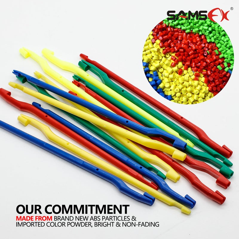 SAMSFX Fishing Hook Remover Tool - 10pcs Disgorgers, Plastic Portable Unhook Extractor, 5 Colors - Image 3